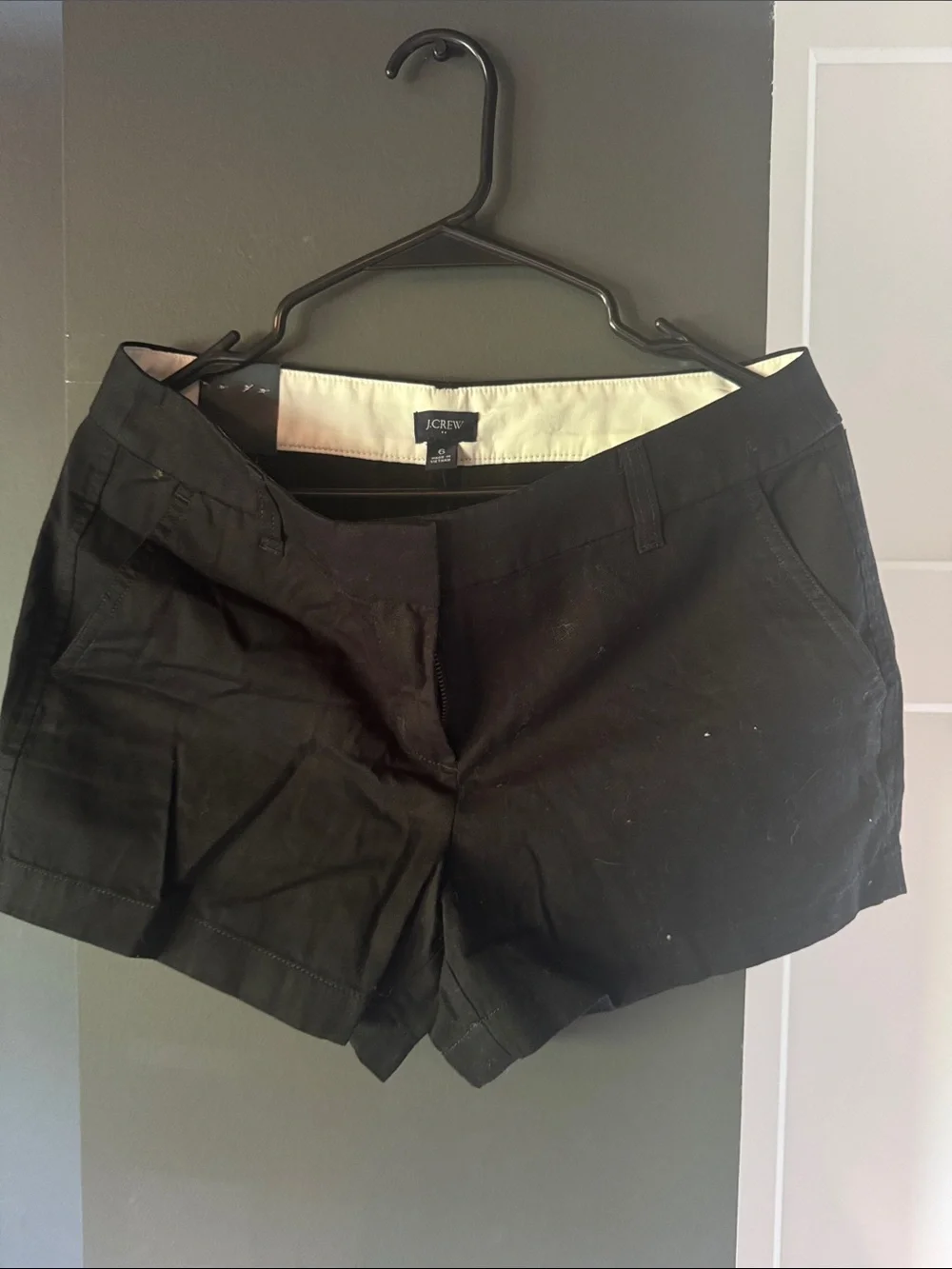 J. Crew Black Chino Shorts